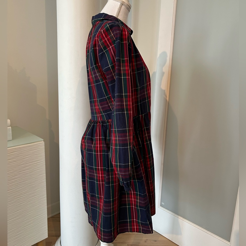J. Crew Red and Green Plaid Dress - 8 - Picture 5 of 8